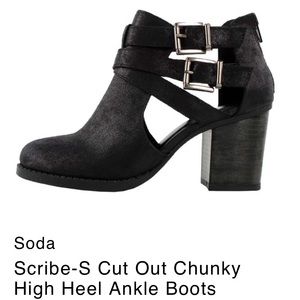 SODA Scribe-S Cut Out Chunky Boot